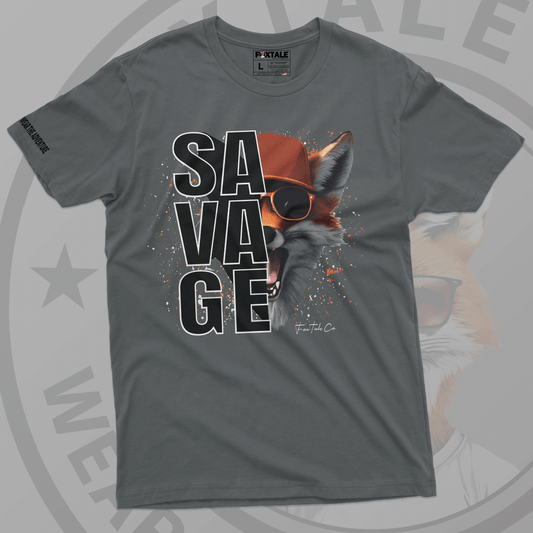 FoxTale Wild & Free Savage, Short Sleeve Tee